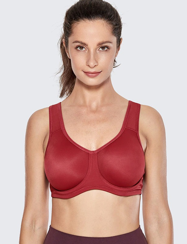 SIUMOPA Womens Front Button Bra Front Closure Everyday Sports