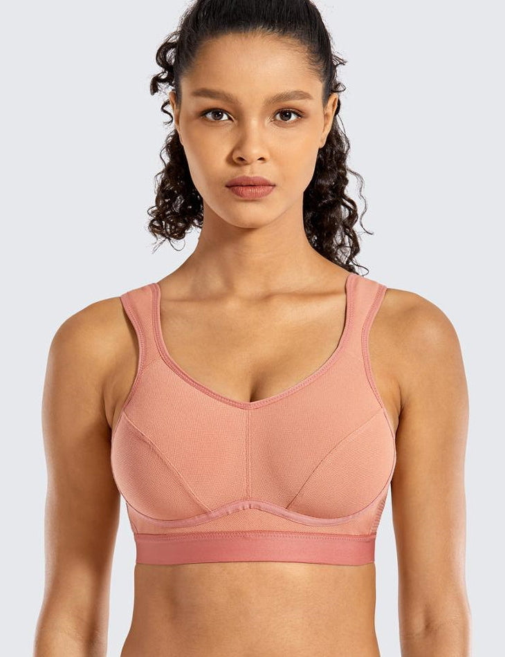 SYROKAN Women's Zip Front High Impact Wireless Racerback High Support  Zipper in Front Sports Bra Beige 32A : : Clothing, Shoes &  Accessories