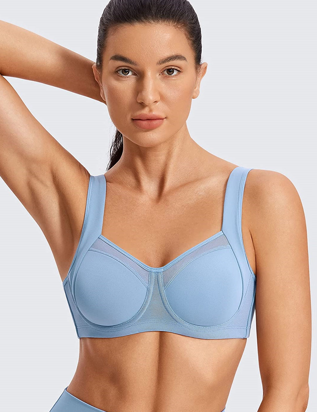 Buy SYROKAN Women's Sports Bra Strong Hold Adjustable Straps Fitness  Running Jogging Yoga Bra with Underwire and Inserts Online at  desertcartINDIA