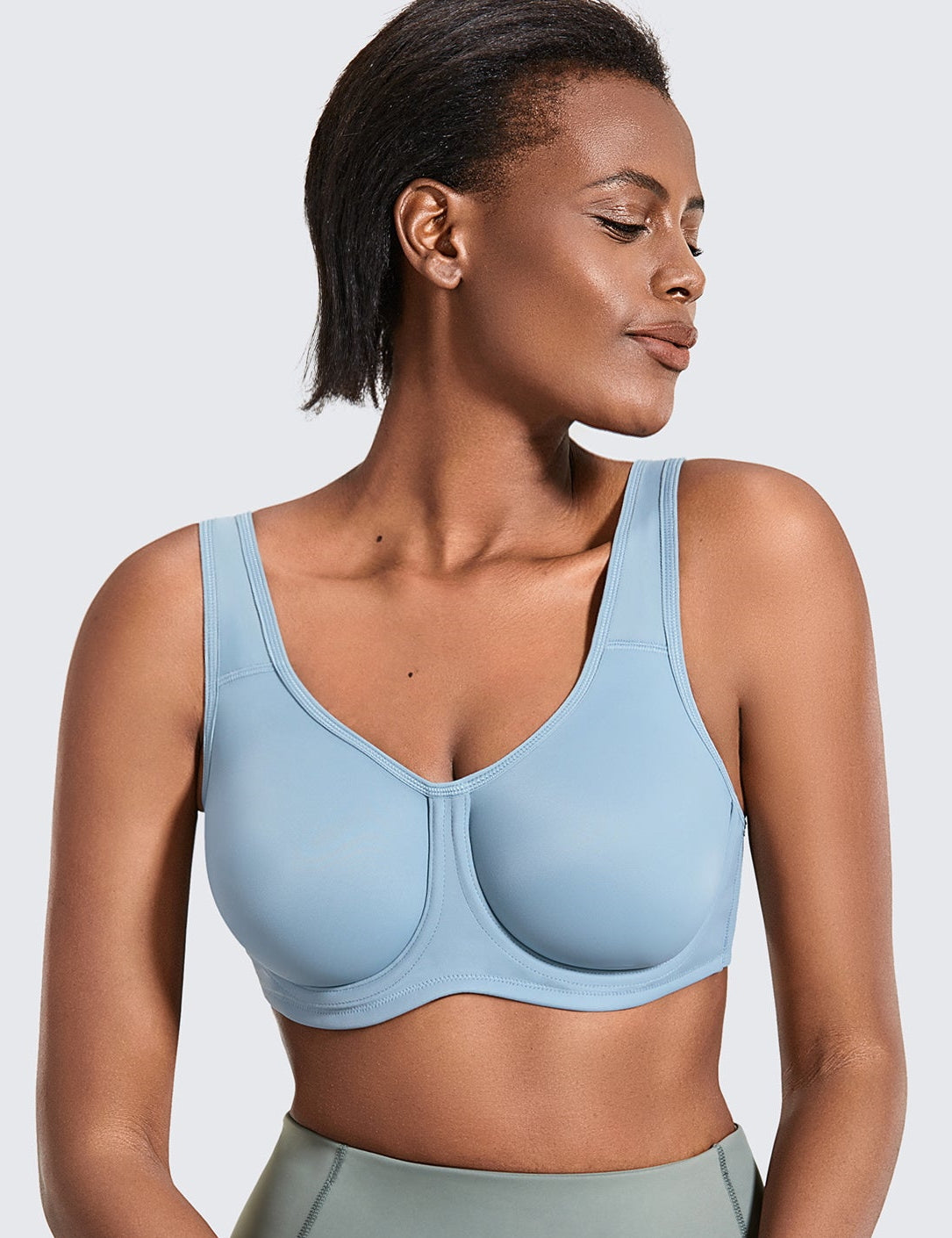 SYROKAN Women's Bounce Control Wirefree High Impact Maximum Support Sports  Bra Umber 42DD : : Clothing, Shoes & Accessories